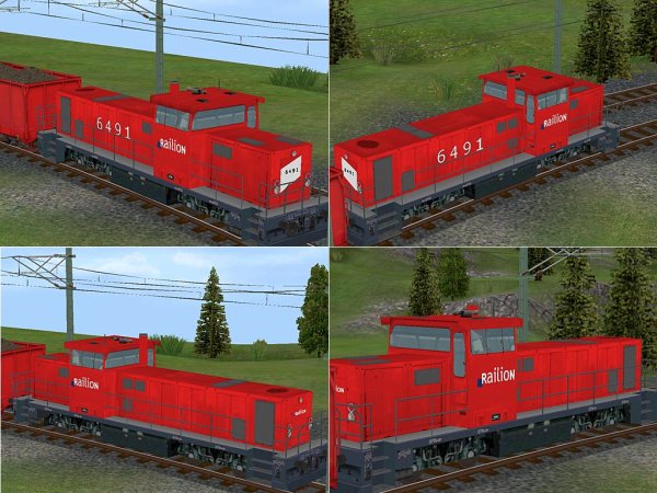 G&uuml;terzuggarnitur des DB-Cargo Nachfolgers RAILION (SB1437 )