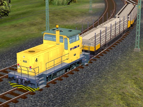 G&uuml;terzuggarnitur Gleisbau-Transport, der EEP Gleisbau AG (SB1441 )