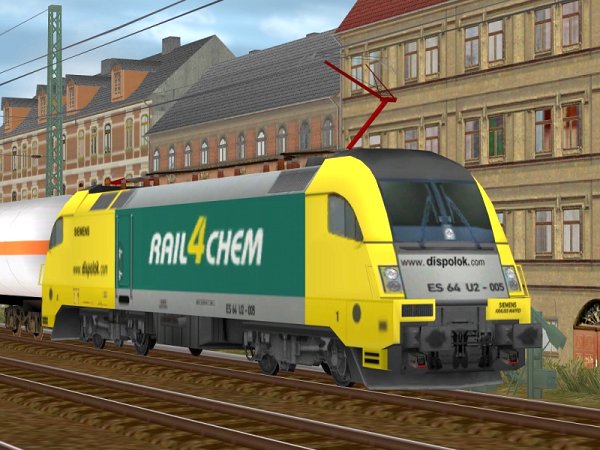 Elektrolokomotive ES64 U2-005 Werbeaufschrift rail4chem (SB1480 )