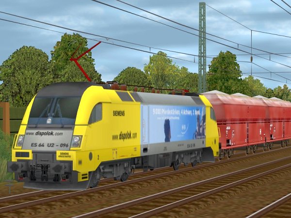 Elektrolokomotive ES64 U2-096 Werbeaufschrift HVB (SB1482 )