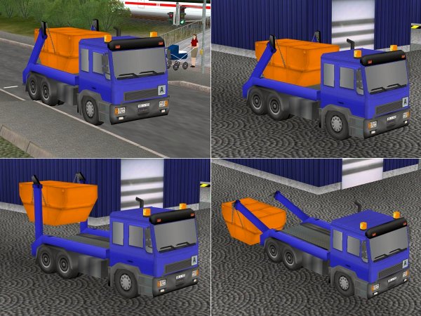 LKW zum Transport von Abfallmulden (SB1487 )