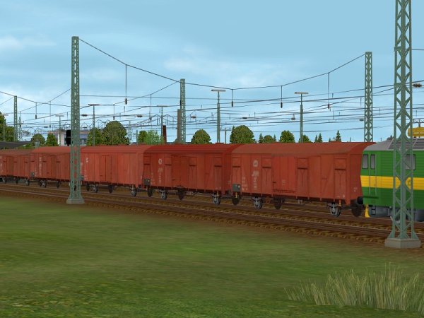 2-achs. gedeckte G&uuml;terwagen der CD (SK2417 )