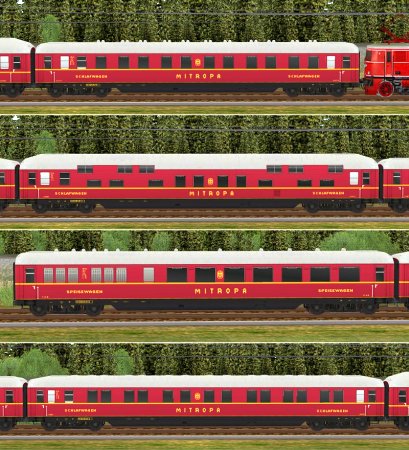 Schlaf-und Speisewagen Sch&uuml;rzenbauart der DRG (SK2428 )