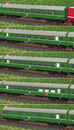 Mod4-Wagen-Set4 der DR (SK2435 )
