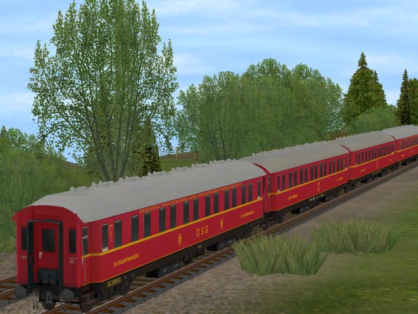 Altbauschlafwagen der DSG und DB (SK2442 )