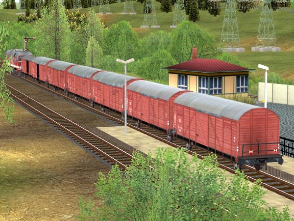 Gedeckte G&uuml;terwagen der DR Set1 Epoche III (SK2459 )