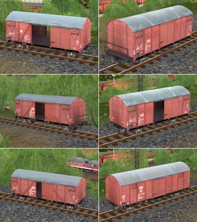 Gedeckte G&uuml;terwagen der DR 2-achsig Epoche IV (SK2461 )