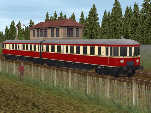 Verbrennungstriebwagen VT137-331 der DR (SK2480 )