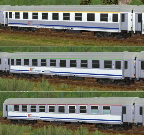 IC-Wagen der PKP, Set1 Epoche VI (SK2482 )