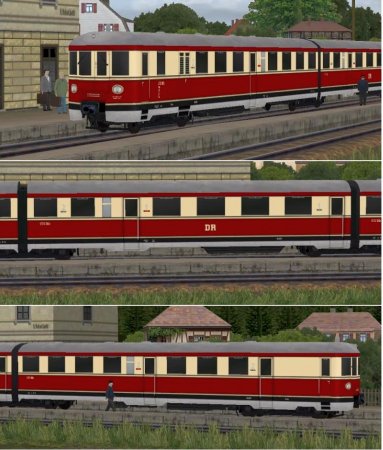 Verbrennungstriebwagen der DR VT137-283a/b/c (SK2499 )