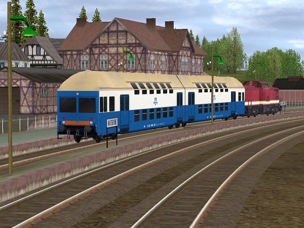 Doppelstockgliederzug Zweiteilig S-Bahn Rostock (SK2503 )
