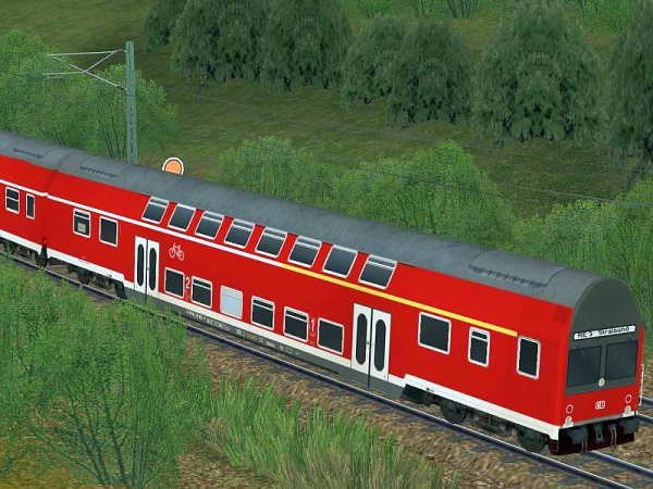Dopelstocksteuerwagen DBAbuzf DBAG verkehrsrot (SK2539 )