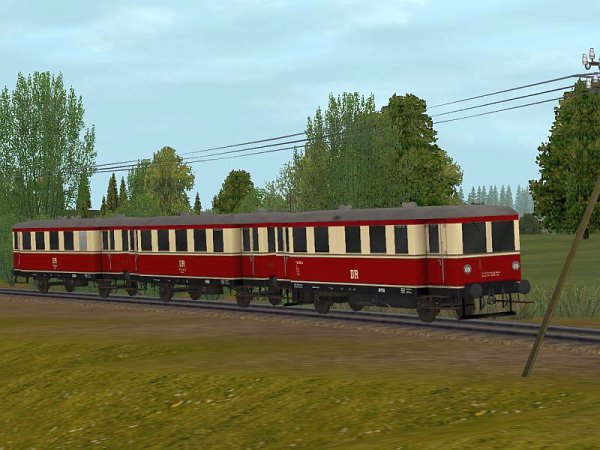 Nebenbahntriebwagen BR 186/190 der DR Epoche IV (SK2545 )