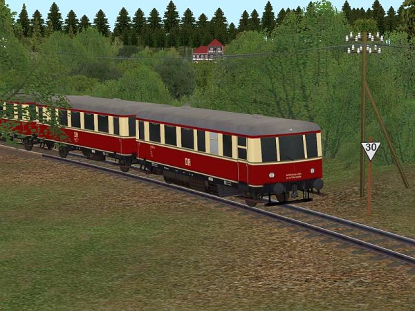 Nebenbahntriebwagen BR 186.1 / 190 DR Epoche IV (SK2552 )