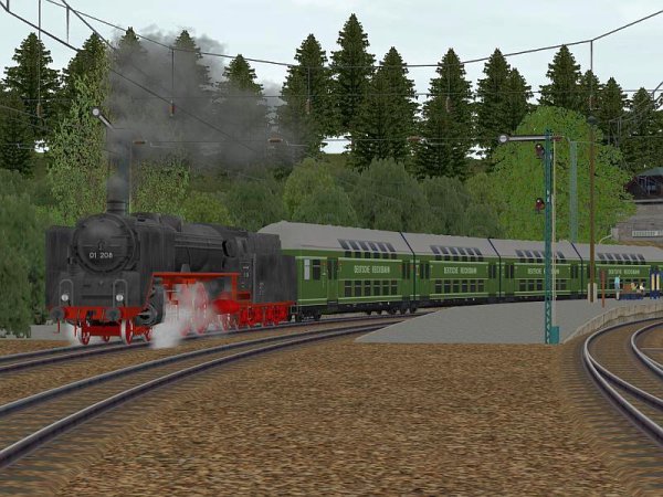 Doppelstockgliederz&uuml;ge SC7 und SC13 der DR Epoche IIIa (SK2557 )