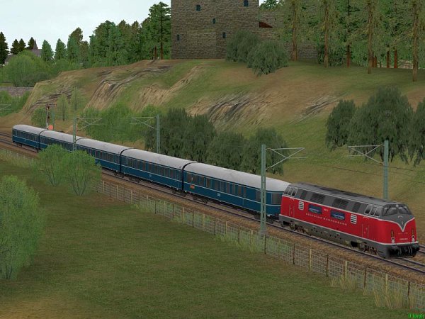 Henschel-Wegmann-Zug der DB Epoche III (SK2568 )