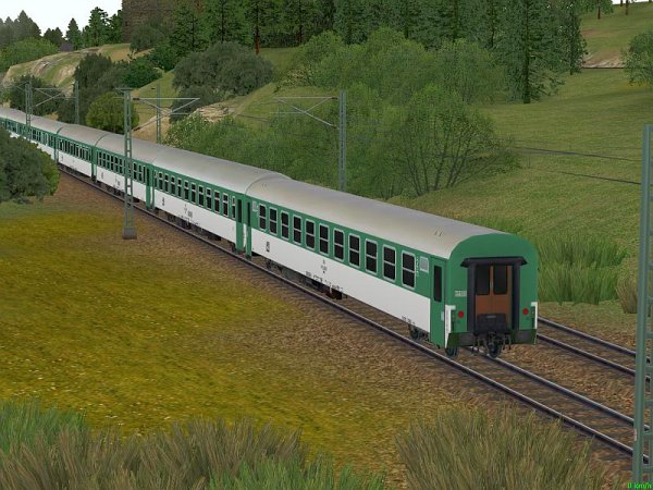 IC / EC-Wagen der Tschechischen Staatsbahn (SK2598 )