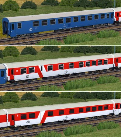 Speisewagen-Set2 der Tschechischen Staatsbahn (SK2599 )