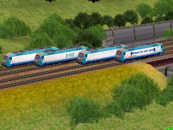 Spar-Set Elektrolokomotive E412 Italienische Staatsbahn (SK2621 )