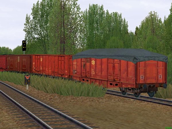 4-achsige offene G&uuml;terwagen der Ungarischen Staatsbahn (SK2624 )