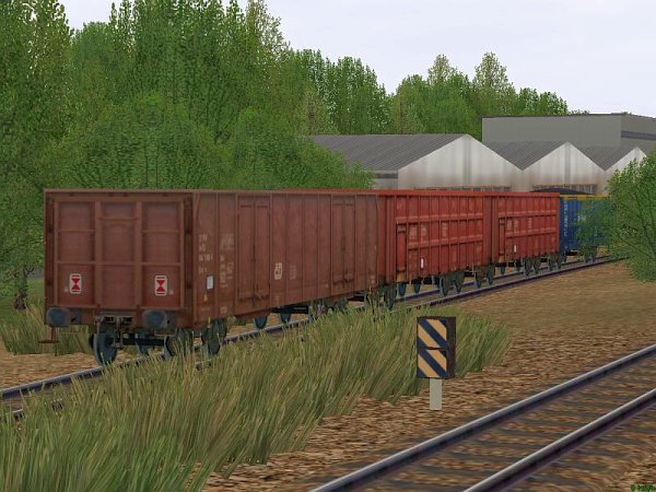 4-achsige offene G&uuml;terwagen europ&auml;ischer Bahnen Set 2 (SK2626 )