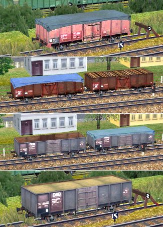 2-achsige offene G&uuml;terwagen europ&auml;ischer Bahnen (SK2631 )