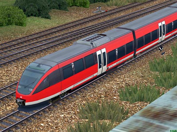 Dieselhydraulischer Triebwagen der Baureihe 643.0 der DBAG (SK2635 )