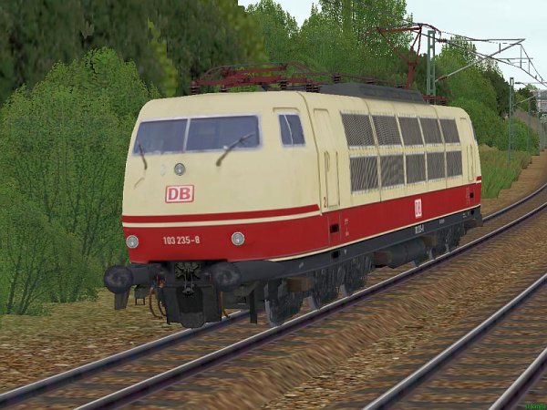 Elektrolokomotive der DBAG 103-235-TEE und 103-242-TEE (SK2646 )