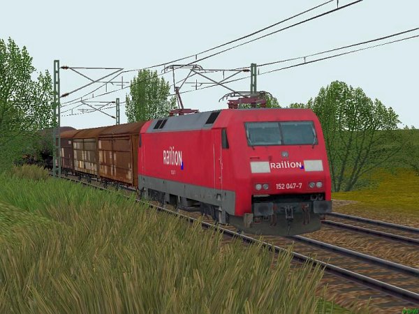 Elektrolokomotive der DBAG 152-047 und 152-083 DB-Railion (SK2650 )