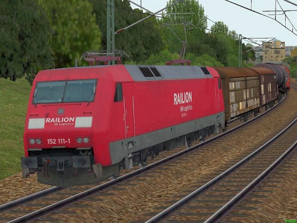 Elektrolokomotive der DBAG 152-095 und 152-111 Railion-DB-Logistics (SK2651 )