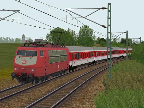 Elektrolokomotive 103 der DB orientrot Epoche IVb (SK2663 )