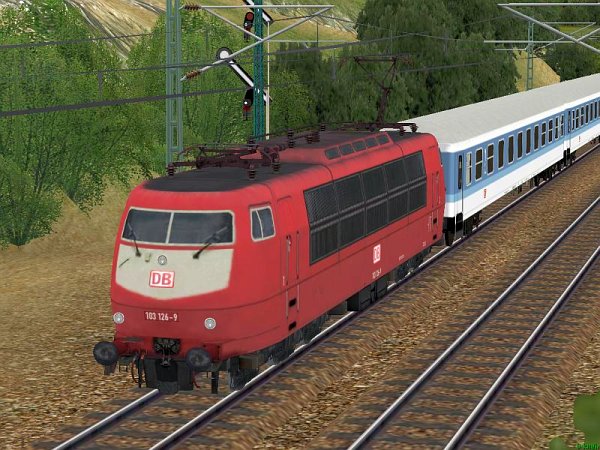 Elektrolokomotive 103 der DBAG orientrot Epoche V (SK2664 )