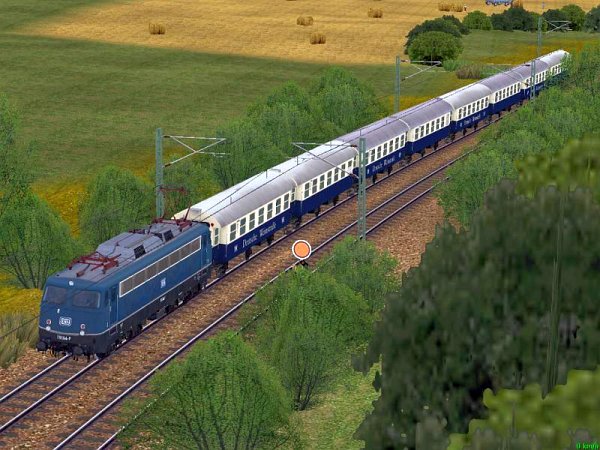 Sonderzug Deutsche Weinstra&szlig;e mit3 achsigen Umbauwagen (SK2666 )