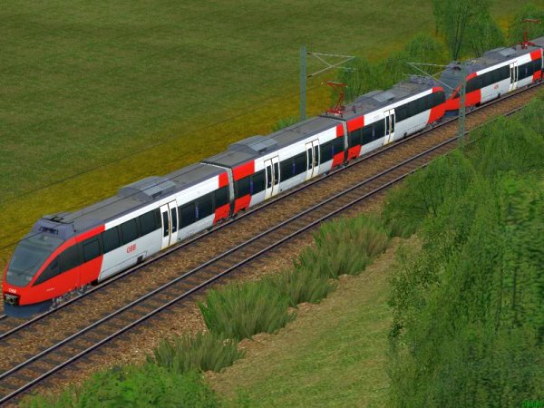 Dreiteiliger Elektrischer Triebwagen Baureihe 4023 der &Ouml;BB (SK2675 )
