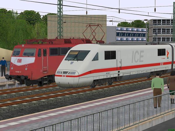 BR 401 ICE1 Triebzug 166 der DBAG in Epoche Vb (SK2693 )