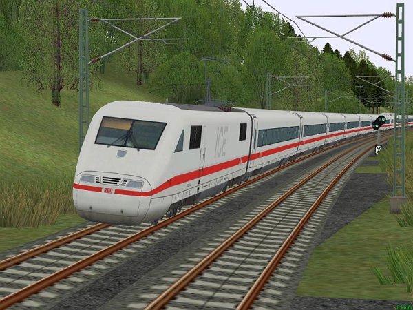 BR 401 ICE1 Triebzug 186 der DBAG in Epoche Vb f&uuml;r den SBB-Verkehr (SK2695 )