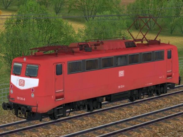 Elektrische G&uuml;terzuglokomotive BR 139 der DB in orientroter Farbgebung Epoche IV (SK2732 )