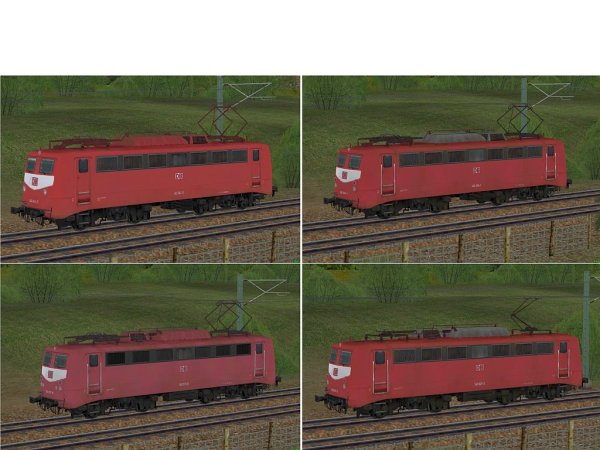 Elektrische G&uuml;terzuglokomotive BR 140 der DBAG in orientroter Farbgebung Epoche V (SK2733 )