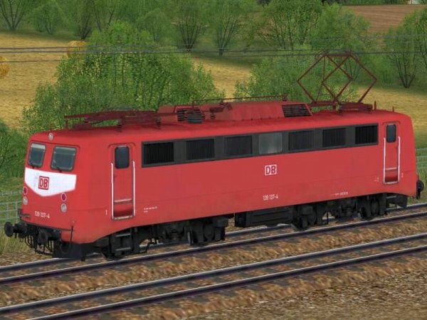 Elektrische G&uuml;terzuglokomotive BR 139 der DBAG in orientroter Farbgebung Epoche V (SK2734 )