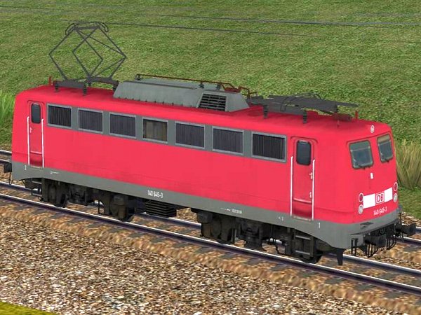 Elektrische G&uuml;terzuglokomotive BR 140 der DBAG in verkehrsroter Farbgebung Epoche V (SK2735 )