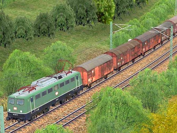 Zweiachsige gedeckte G&uuml;terwagen der DB in Epoche IV (SK2737 )