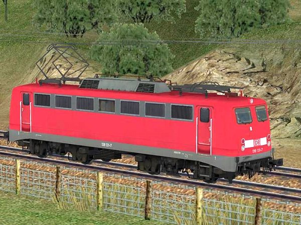 Elektrische G&uuml;terzuglokomotive BR 139 der DBAG verkehrsrote Lackierung in Epoche V (SK2740 )