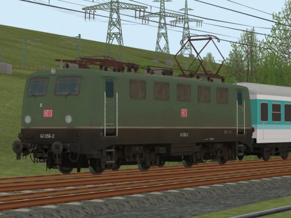 BR 141-Set in gr&uuml;ner Farbgebung Epoche V der DBAG (SK2779 )