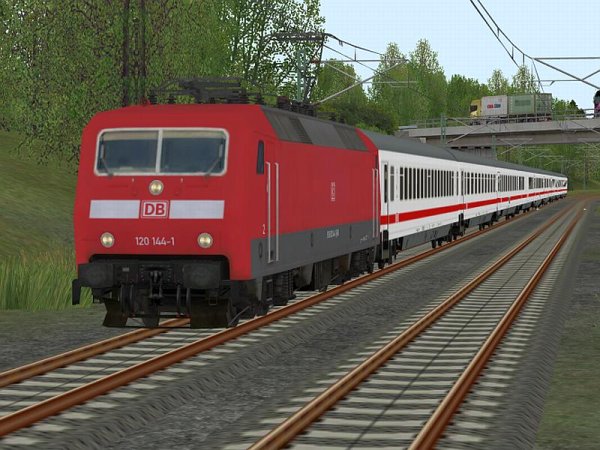 BR 120.1 der DBAG, verkehrsrote Lackierung, Epoche VI (SK2796 )
