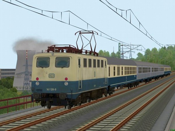 BR 141 der DB mit ozeanblau-beiger Lackierung in Epoche IV, zweite Bauausf&uuml;hrung (SK2801 )