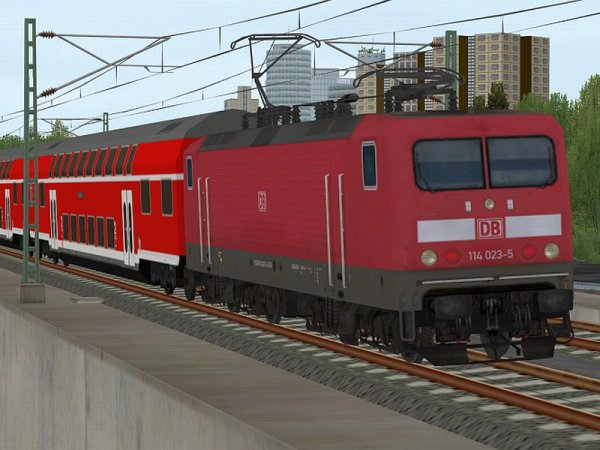 BR 114 der DBAG verkehrsrote Lackierung in Epoche VI (SK2802 )