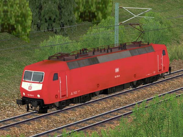 BR 120 150 der DB mit orientroter Lackierung in Epoche IV (SK2803 )