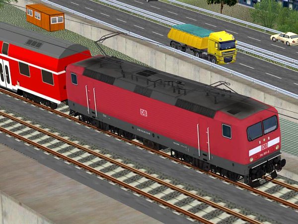 BR 114 der DBAG verkehrsrote Lackierung in Epoche VI � Umbauten aus BR 143 (SK2805 )