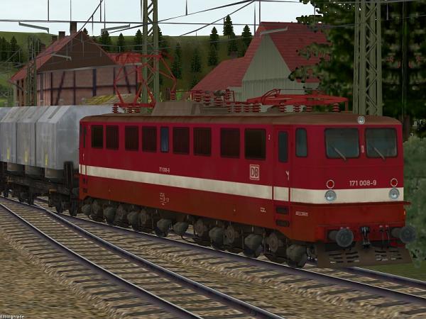E-Lok BR 171 der DBAG bordauxrot mit breiten Streifen Ep V (SK2848 )