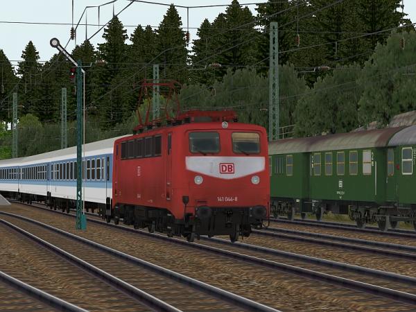 E-Loks BR 141 der DBAG orientrote Lackierung in Epoche V (SK2859 )